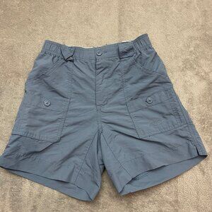 AFTCO Shorts Size 26 10/12 Years Blue Cargo Fishing Hiking Outdoor Utility